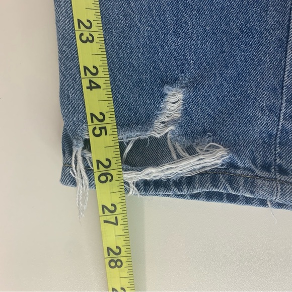 H&M &Denim Women’s Distressed Denim Button Fly Jeans Light Blue Wash Size 4 - Picture 12 of 16